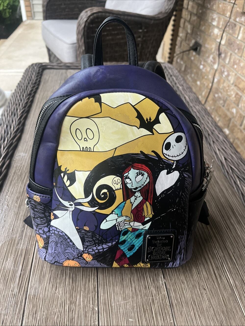 Loungefly The Nightmare Before Christmas Jack & Sally Mini Backpack